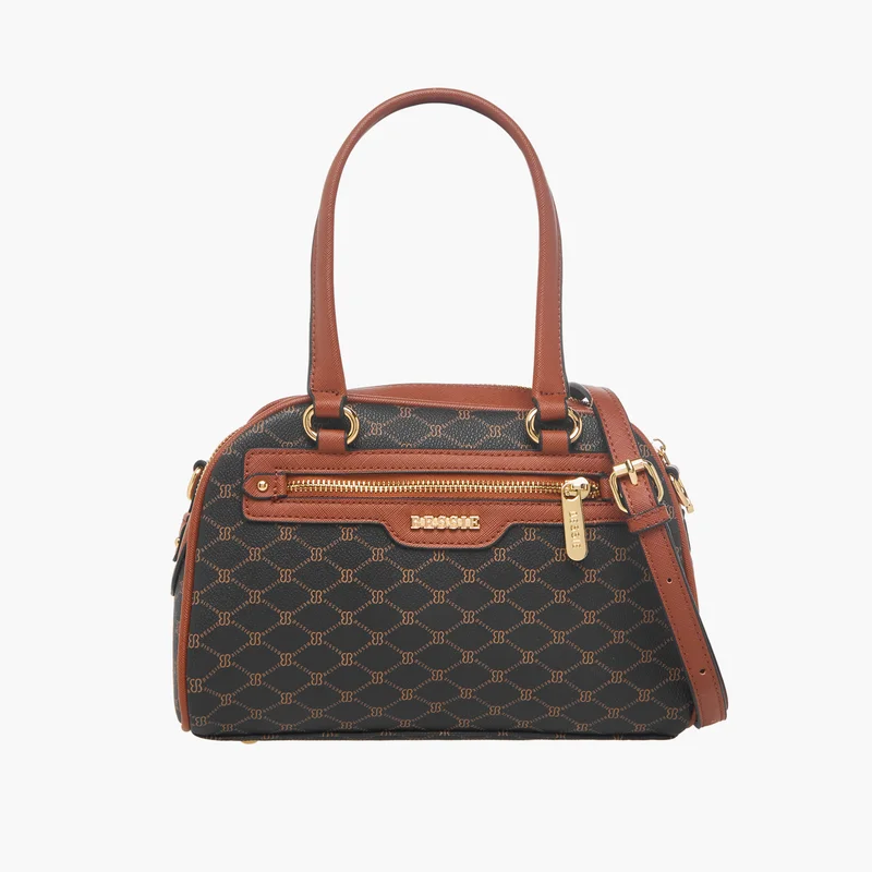 Bessie London Monogram Print Crossbody Bag for Women
